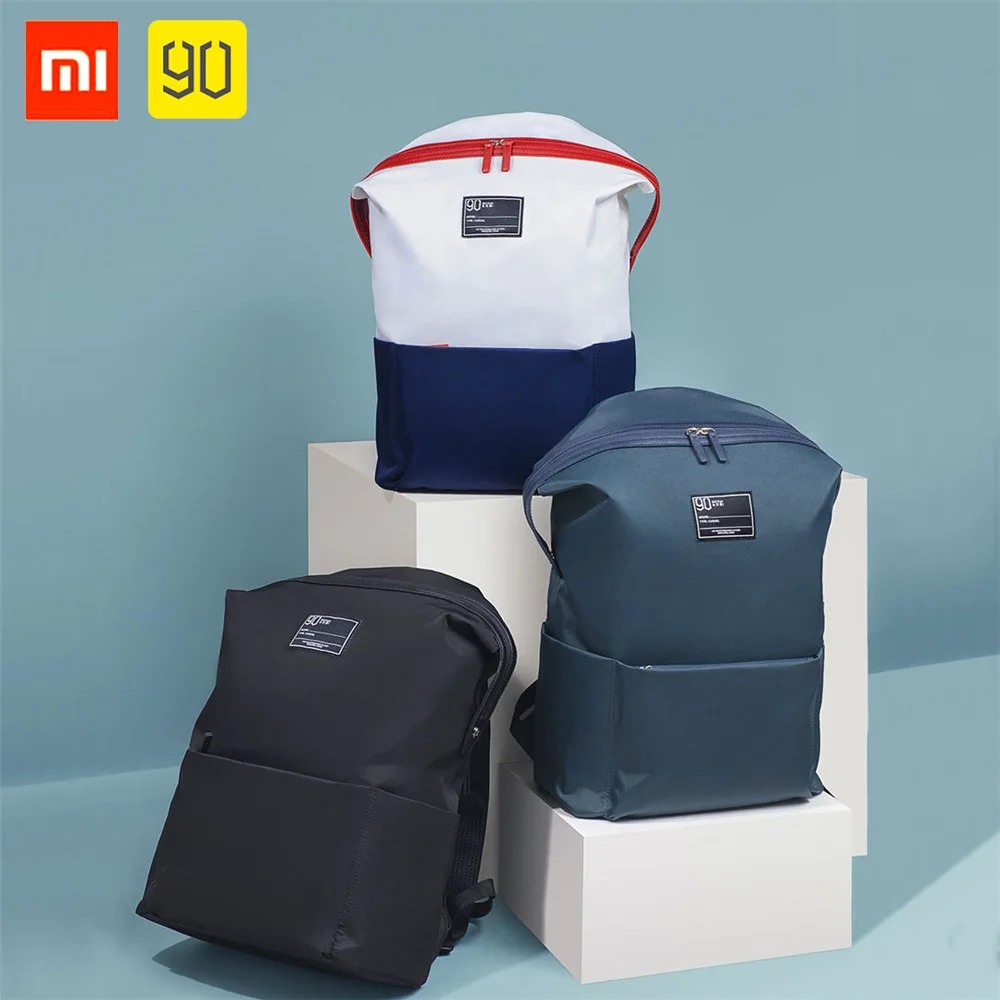 Xiaomi повседневный рюкзак для молодых женщин/мужчин, однотонный непромокаемый водонепроницаемый полиэстер дорожный рюкзак, универсальные сумки для колледжа, ноутбука B