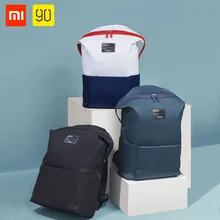 Xiaomi повседневный рюкзак для молодых женщин/мужчин, однотонный непромокаемый водонепроницаемый полиэстер дорожный рюкзак, универсальные сумки для колледжа, ноутбука B