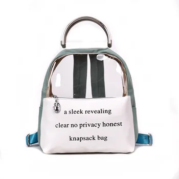 

Summer Ladies Transparent Backpack Women PVC Backpack Fashion Student Backpack