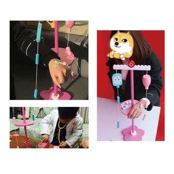 

3Pcs Children Pretend Play Wooden Medical Nurse Injection Doctor Cognitive Toy