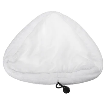 

Hot SV-10 Pcs White Microfibre Washable Reusable Cloth Replacement Pad Floor Cleaner for Steam Mop