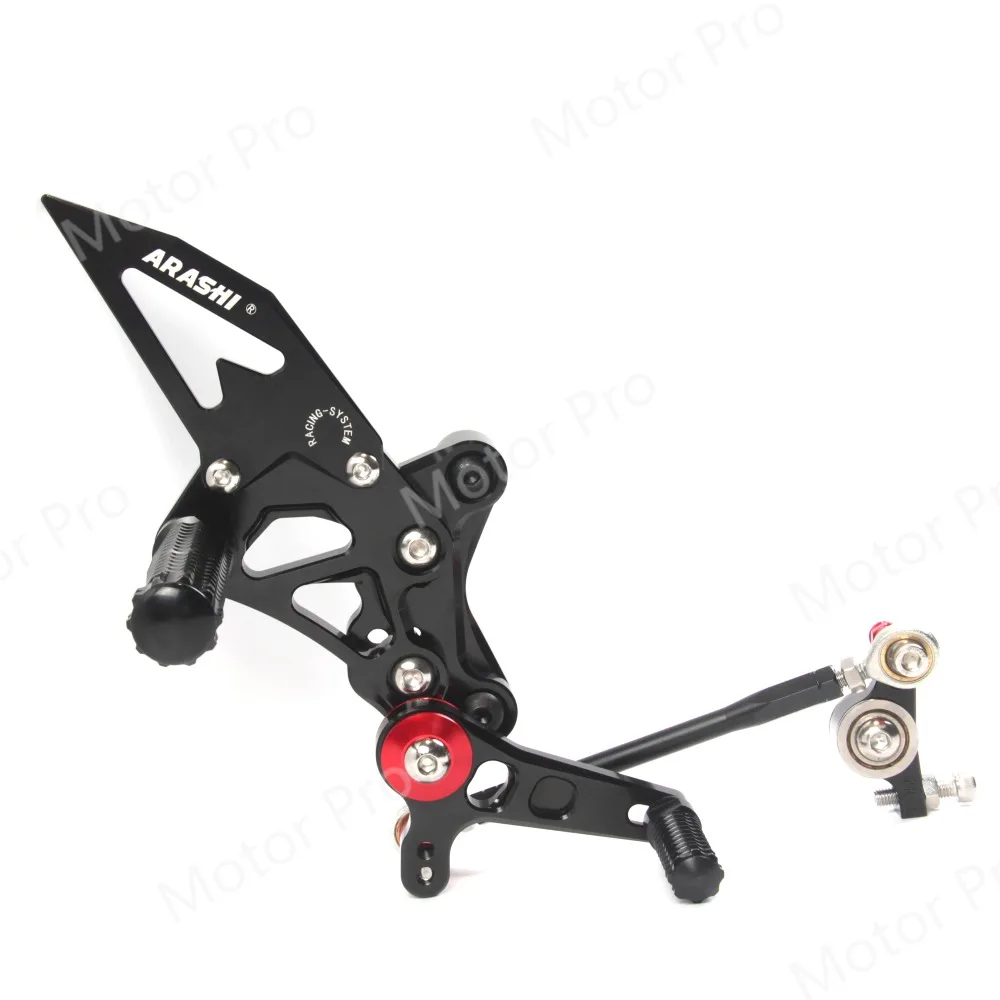 Регулируемые подножки для поездок на мотоцикле Ducati 848 2011 2012 2013 EV0 Аксессуары для мотоциклов подножки опоры для ног задние 848EVO 1098 1098S черный
