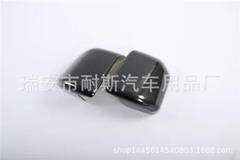 

Fit For 15-19 F-150 modified rearview mirror cover decoration carbon fiber grain reversing mirror cover patch F150
