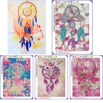 

DIY Dreamcatcher Diamond Painting Home Decor Rhinestones By Number Kits Full Picture of Craft 5D Drilled Resin