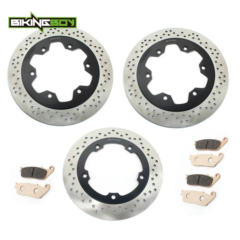 BIKINGBOY для Марка Triumph Thunderbird Спорт 885 98 99 00 01 02 03 Tiger 955i 2001-2004 спереди и сзади тормозные диски роторов колодки Набор
