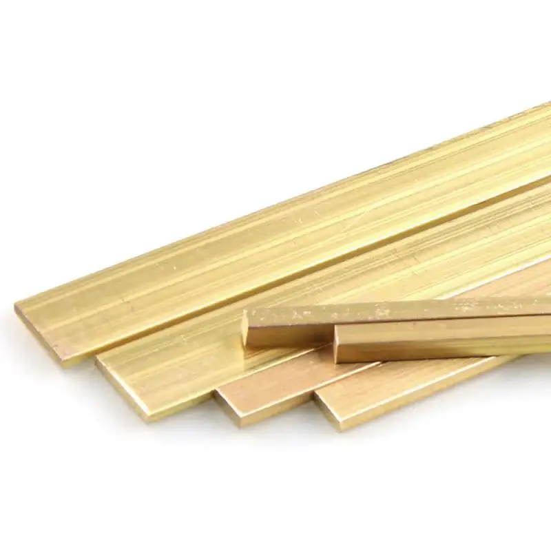 1pcs Length 250mm for DIY Tools Brass Flat Bar Plate Strip  Metal Bras Solid Rod