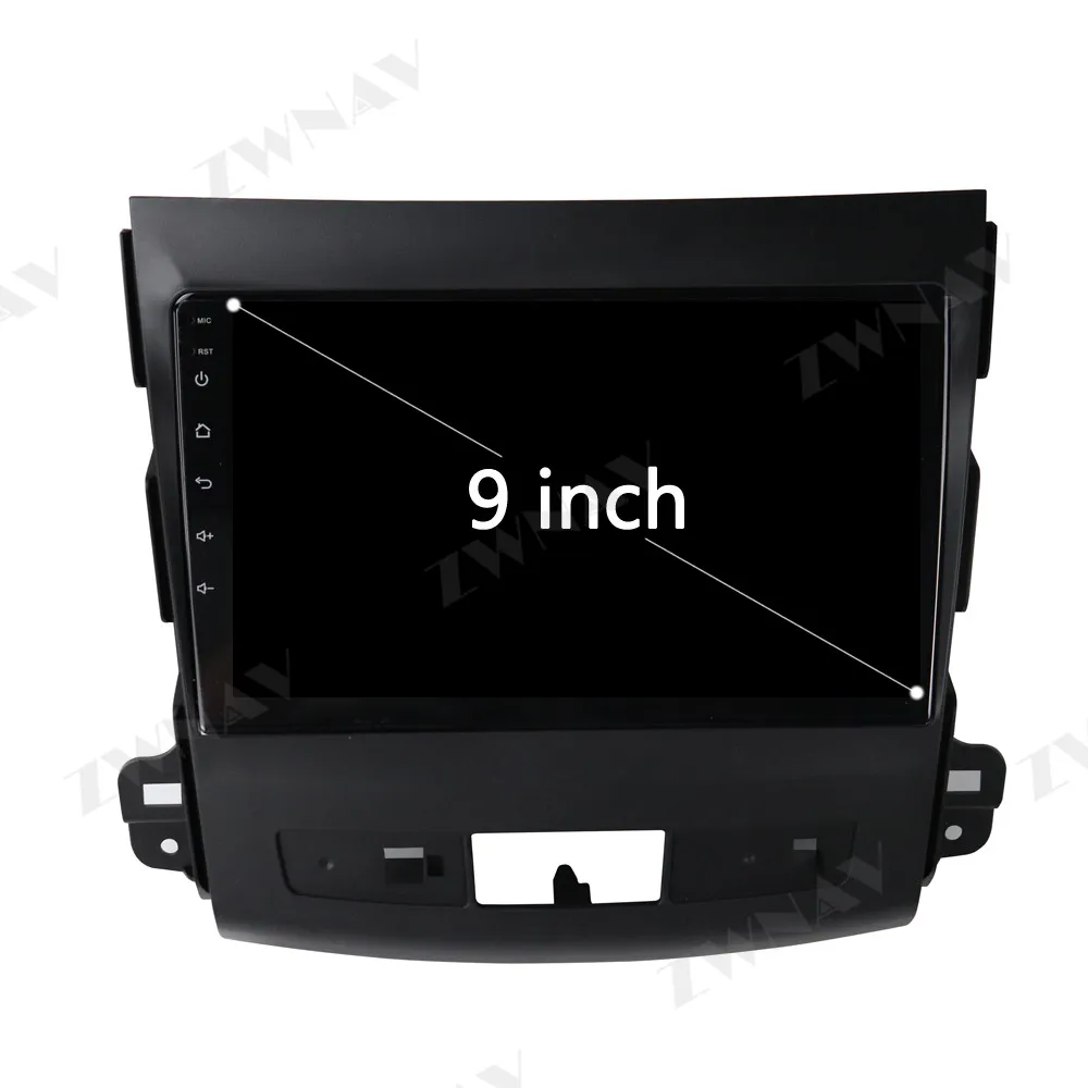 Discount Android 9 Car No DVD player GPS Navigation for Mitsubishi Outlander/Citroen C-Crosser/Peugeot 4007 radio tape recorder head unit 2