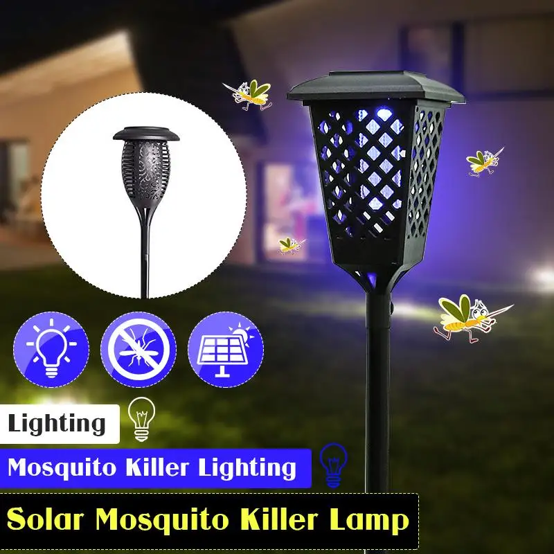 

Waterproof Outdoor Solar Powered LED Light Mosquito Pest Insect Killer Lamp Garden Anti-mosquito Supplies Mosquito Killer Light