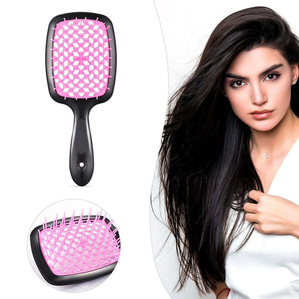 Women Wet Curly Hair Scalp Massage Comb Hairbrush Hairdressing Comb
