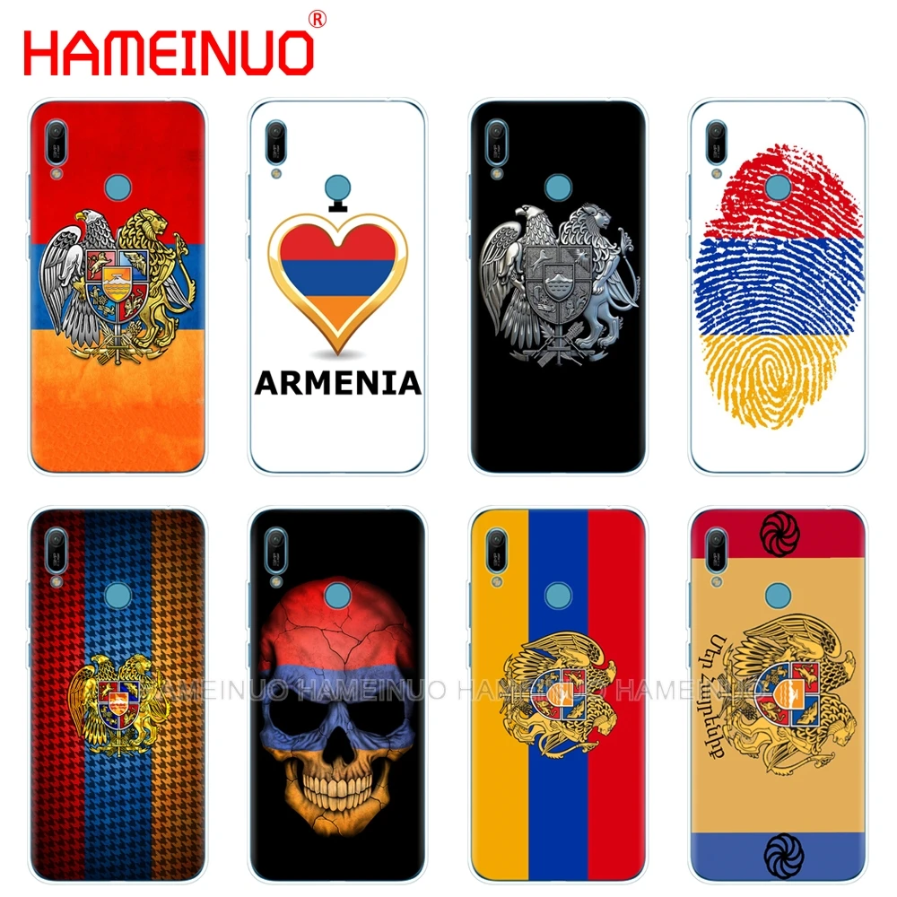 

silicon phone cover case for huawei Y5 Y6 Y7 Y9 PRO PRIME 2019 honor 8s 8a 20 LITE PRO 10i view 20 V20 Armenia Flag
