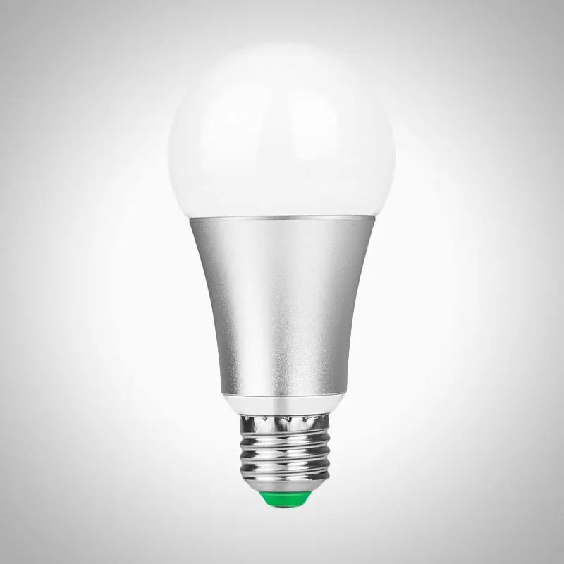 

10W RGB W E27 LED Bulb Aluminum 120 Colors Remote Control Function AC 85-265V