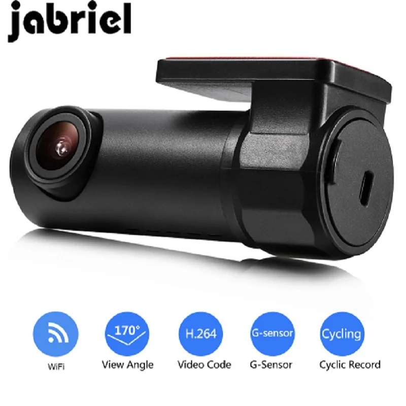 Jabriel Скрытая видеорегистратор Wifi Автомобильный 1080P HD камера ночного видения авто
