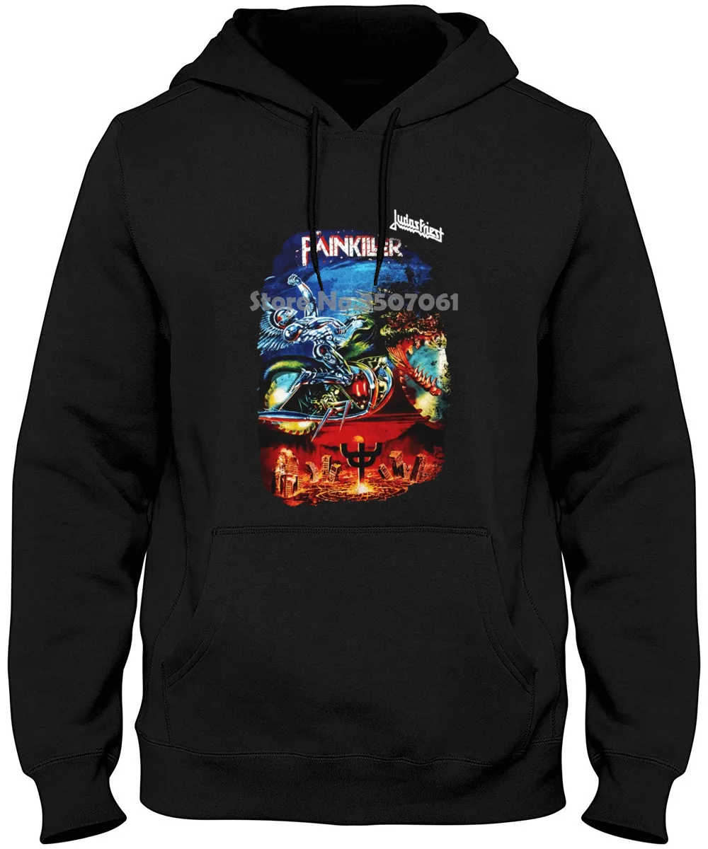 

Design Tall O Neck Summer winter Judas Priest Painkiller Cotton Black long Sleeve Youth Hoodies & Sweatshirts