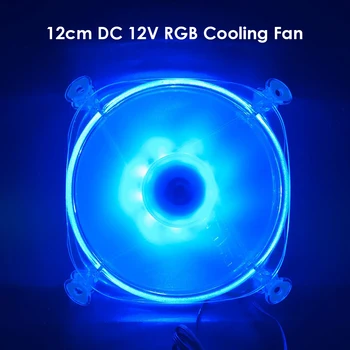 

120x120x25mm DC 12V Cooling Fan RGB Small 3Pin Cooler Radiator for Desktop PC Computer Case Chassis Accessories