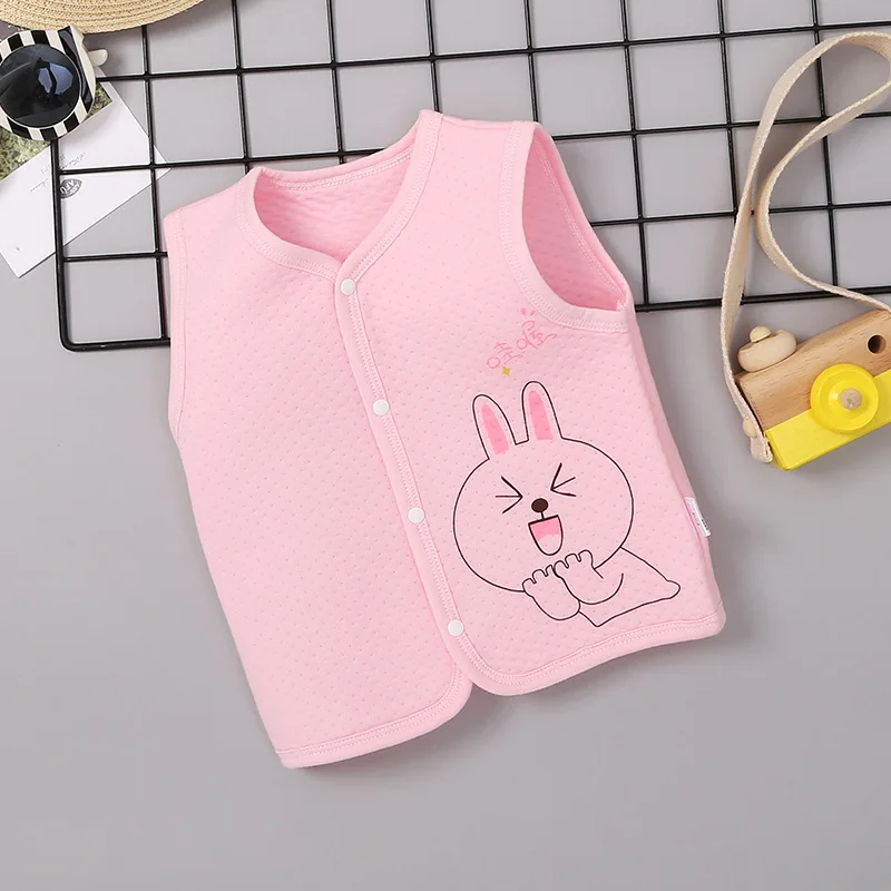 Мужской жилет для новорожденных, Осенний жилет с подкладкой из чистого хлопка, детский жилет, осенняя одежда для маленьких девочек, поколение полных