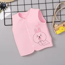 Мужской жилет для новорожденных, Осенний жилет с подкладкой из чистого хлопка, детский жилет, осенняя одежда для маленьких девочек, поколение полных