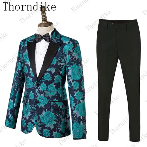 15 Thorndike модный мужской костюм жаккардовый костюм высокого качества стиль продавец предполагаемый индивидуальный Свадебный костюм очень красивый - Цвет: 15