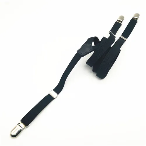 Черный Новые женские подтяжки красного, черного, бежевого, розового, коричневого цвета 5 цветов, регулируемые женские подтяжки из трех частей - Цвет: Черный