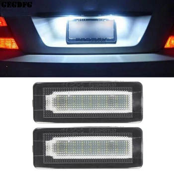 

2x 18 SMD LED License Plate Number Light Lamp Error Free For Benz Smart Fortwo Coupe Convertible 450 451 W450 W453