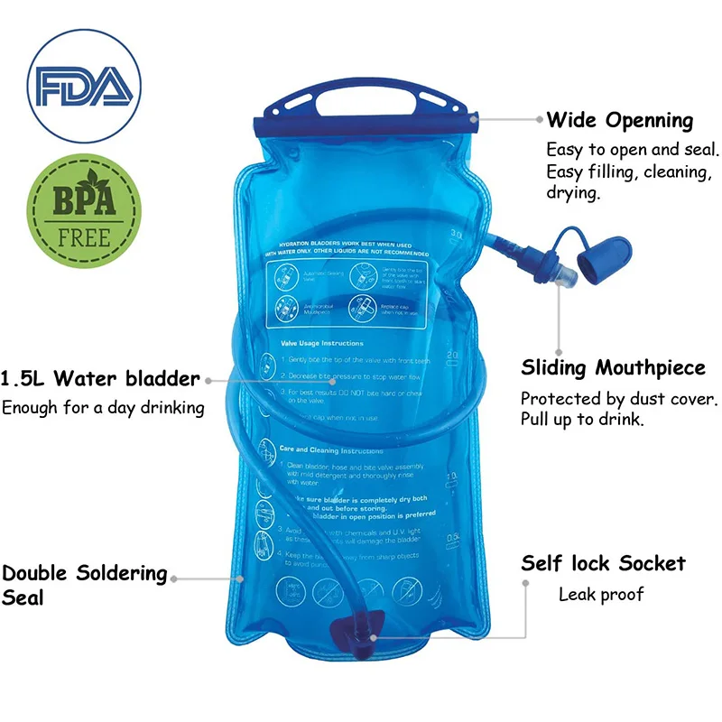 best 2 liter hydration bladder