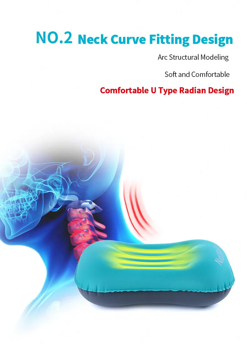 Naturehike надувная подушка для кемпинга, наружная надувная подушка для путешествий, для шеи, для кемпинга, для сна, быстрая переносная ТПУ эластичная ткань
