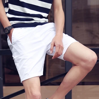 

Summer Men's Casual Shorts High Quality Cotton Comfort Jogging Sports Shorts Male Streetwear Solid Color Fashion Shorts Men K55