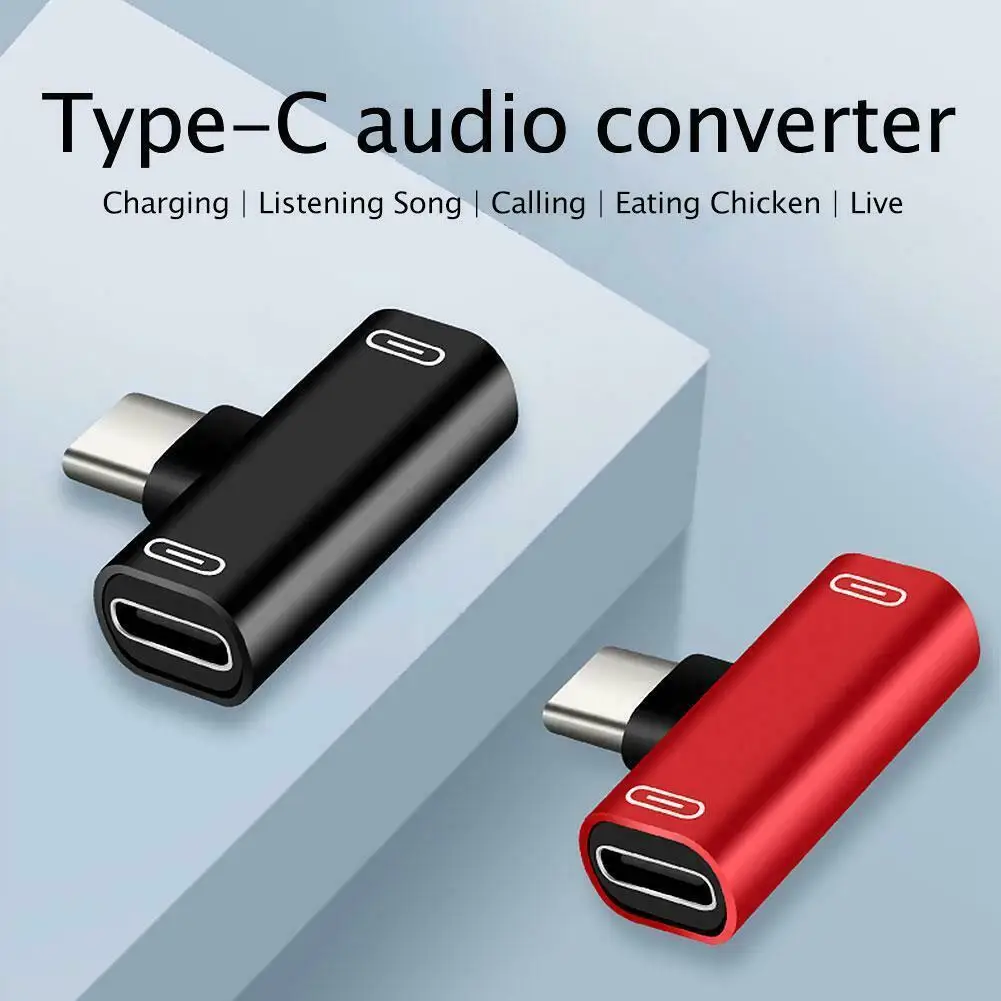 Двойной тип C USB-C наушники аудио зарядка зарядное устройство адаптер сплиттер конвертер для Xiaomi для huawei дропшиппинг