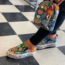 Уличная универсальная обувь на плоской подошве для путешествий г. Обувь из PU искусственной кожи со змеиным узором спортивная обувь на плоской подошве, теплая Нескользящая кожаная обувь на плоской подошве с граффити