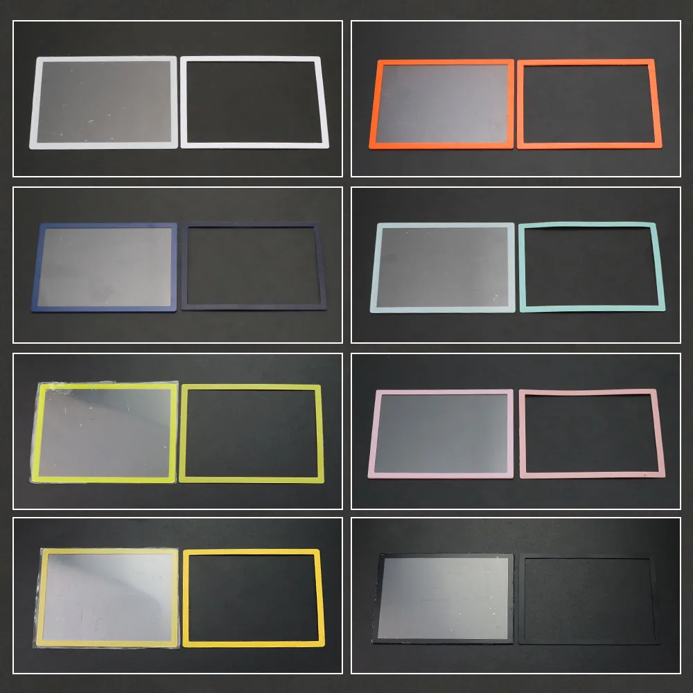 

100pcs Multi color Upper LCD Screen Len Plastic Cover + Lower Frame Accessories replacement for DS Lite For NDSL Game Console