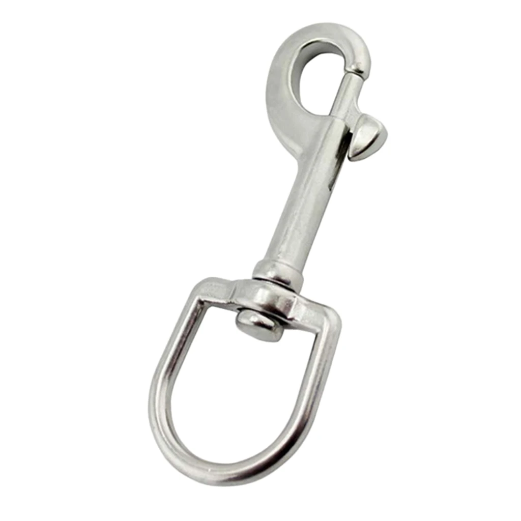 High Strength Scuba Diving 316 Stainless Steel Swivel Eye Bolt Snap Hook Clip Marine Boats for Diving Water Sports 