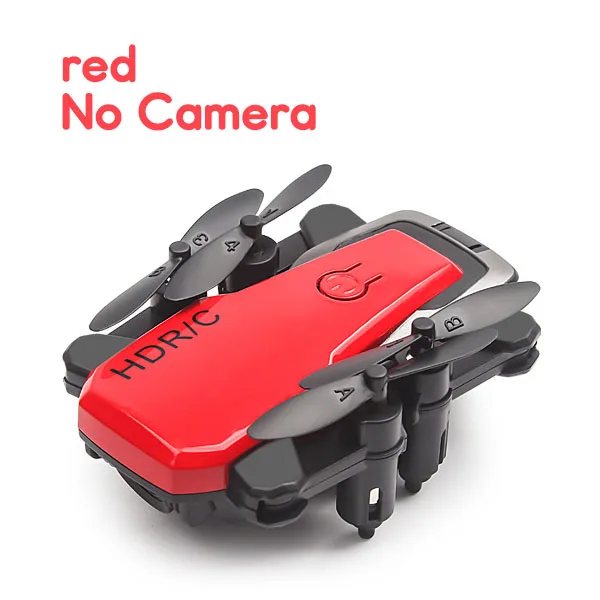 AHOHA Rc мини-Дрон с HD камерой мини RC Квадрокоптер RTF WiFi FPV складной вертолет режим удержания высоты для детей 14 лет - Цвет: no-camera-RD
