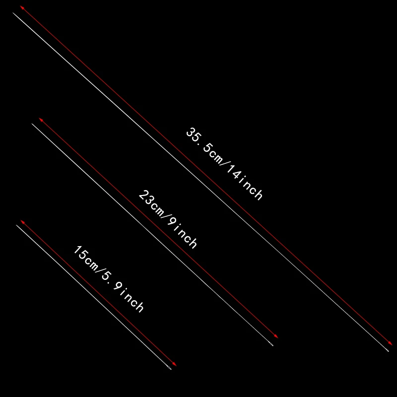 MIUSIE 335/230/150 мм Нержавеющая сталь длинные иглы для бус серебряные Швейные иглы для бусины инструмент вышивки DIY рукоделие