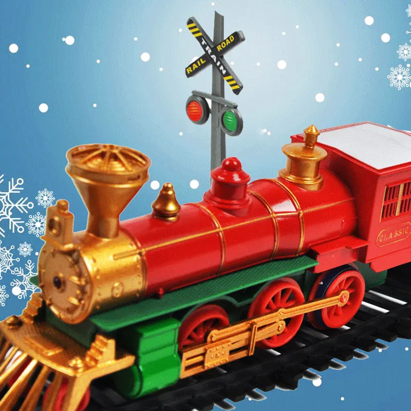 Battery Operated Christmas Train Set Remote Control Model Trains Rc