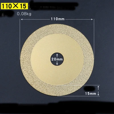 110x15 round Деревообрабатывающий DIY полировальный диск алмазный пильный диск керамика стекло режущий инструмент абразивные инструменты для углового шлифовального станка, мраморный станок - Цвет: 110x15 round