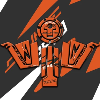 

Motorcycle 3D Fuel Oil Tank Pad Decal Protector Cover Gas Cap Sticker Fishbone For DUKE890R duke 890r