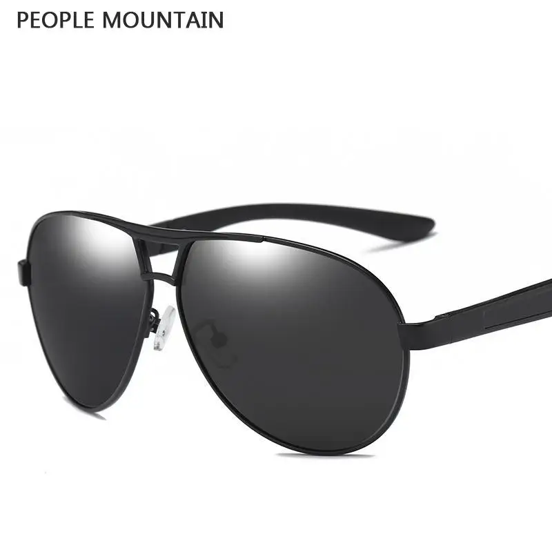 Classic Black Pilot Sunglasses Men Polarized Eyeglasses Cool Driving Anti Glare Goggles For Male Retro Brand Oculos De Sol UV400