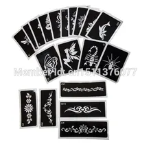 500 шт Временная подделка трафареты для татуировок для художественной живописи тела смешанный дизайн