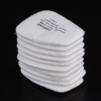 

10 Pcs 501 Filter Container For 6800 Gas Cover+10pcs 5N11 Particulate Cotton Filter Used With 6001-6006 Cartridges
