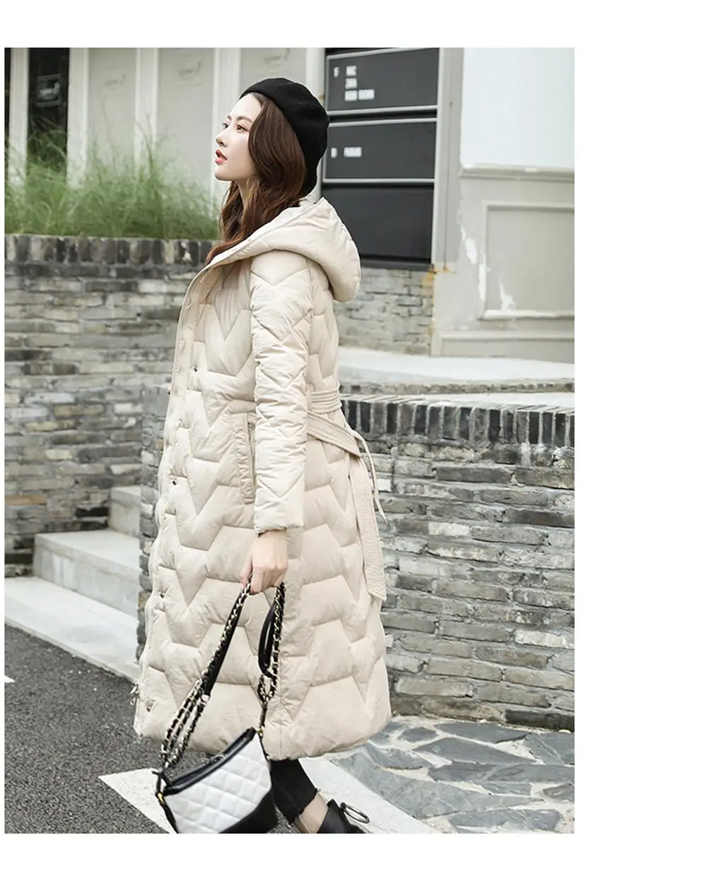 PinkyIsBlack зимняя женская куртка осенне-зимний жакет, женский пиджак, Длинные парки с капюшоном, зимняя куртка и пальто с поясом