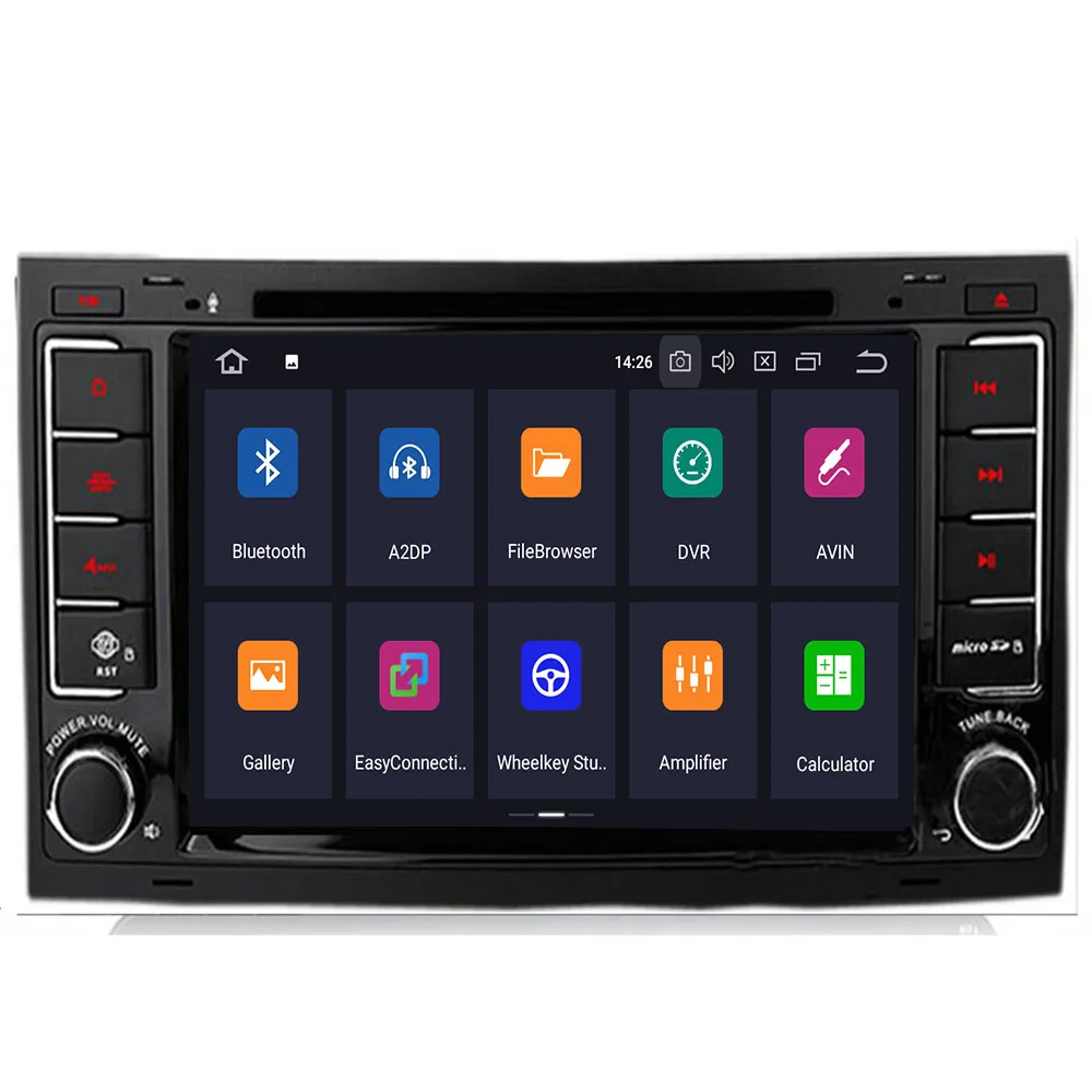 Excellent 7"HD IPS Android 9.0 Car GPS navigation for Volkswagen Touareg T5 Transporter Multivan wifi 3g bluetooth Radio stereo multimedia 1