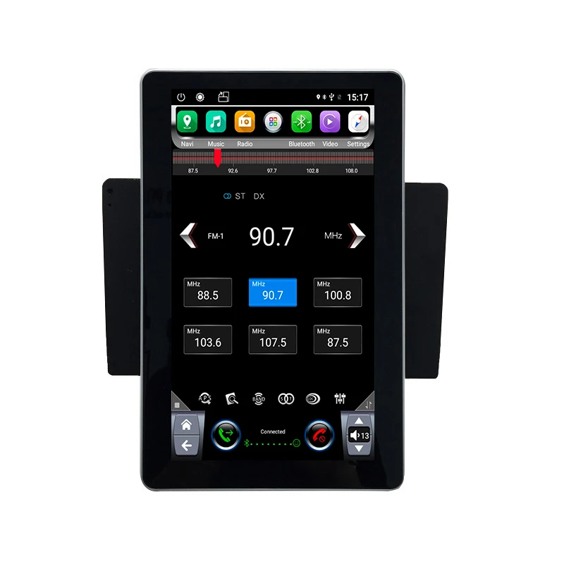 Top 11" Rotation IPS screen Tesla android 8.1 double din car universal gps multimedia radio No DVD player wifi 4G 4