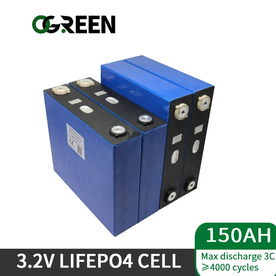 OGREEN 16 шт 3 2 v 150AH не 100AH 120AH новый литий-Железный Lifepo4 цикл батареи 4000 раз для