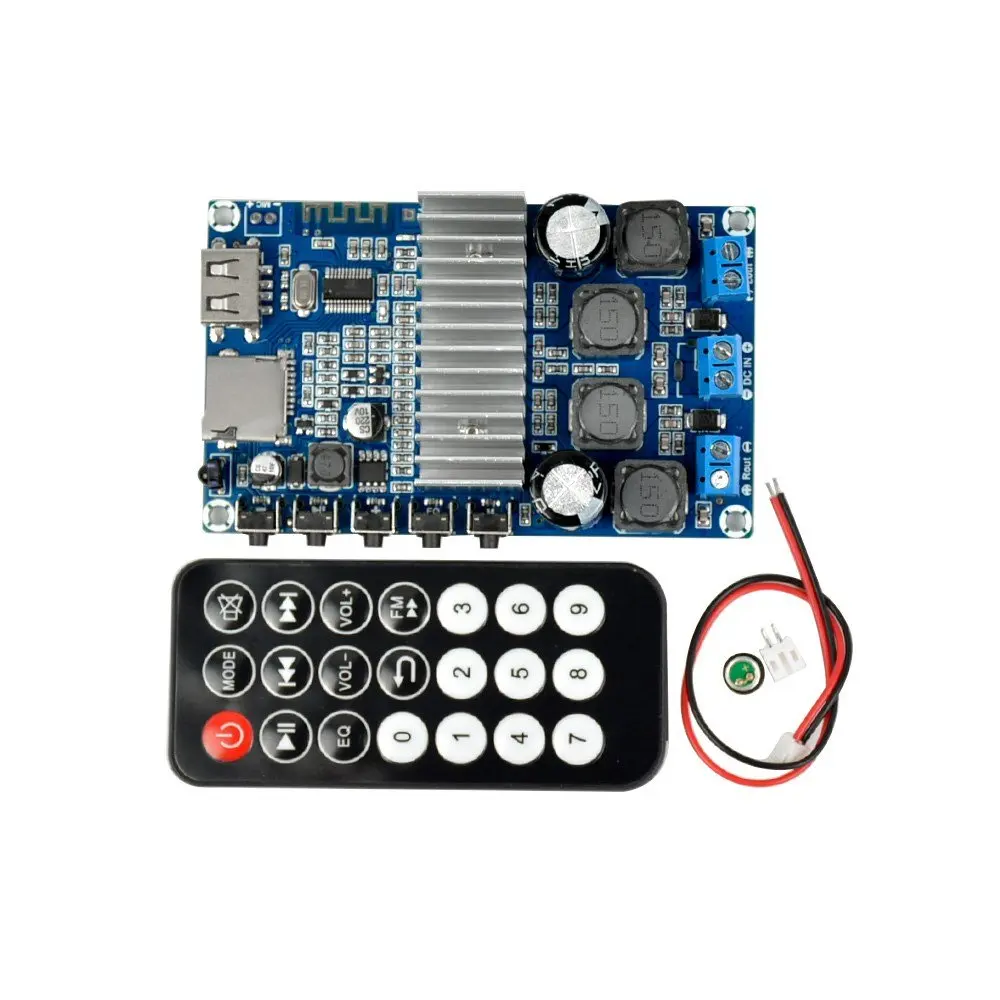 TPA3116D2 Bluetooth усилитель плата 50 Вт* 2 Bluetooth 4,2 Динамик Приемник плата fm-радио USB декодер WMA MP3 эквалайзер звонки