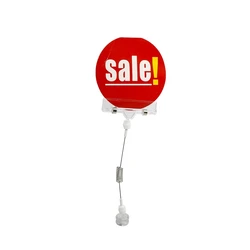 Lot de 20 Clips en plastique Pop de grande taille pour panneaux publicitaires à secouement de printemps, porte étiquette magnétique en métal monté sur une étagère 