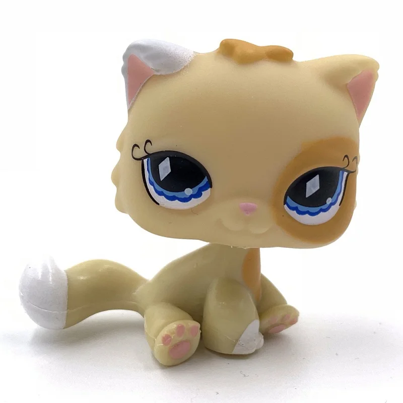 Лпс стоячки кошки Игрушки для кошек lps, редкие подставки, маленькие короткие волосы, котенок, розовый#2291, серый#5, черный#994,, коллекция фигурок для питомцев - Цвет: 521