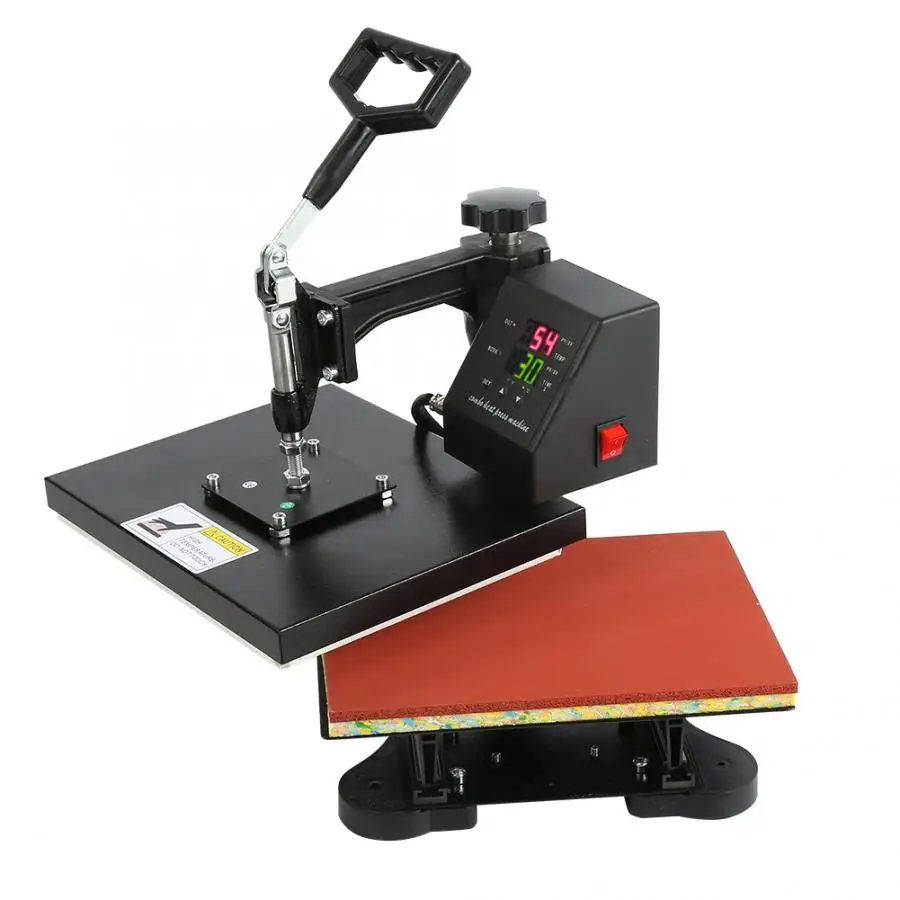 230V Dual-Display Digital Manual T-shirt Heat Press Machine Sublimation Printer