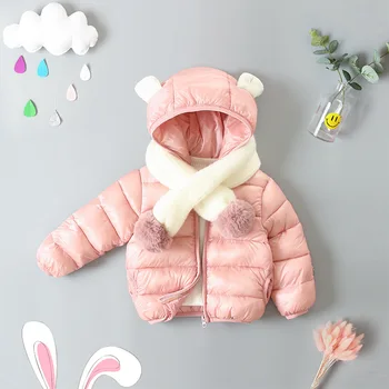 

Baby Girls & Boys Winter Jacket Kids Warm Cotton Padded Coat Toddler Cute Style Clothes Children Autumn Jackets For Girls 1-5Y