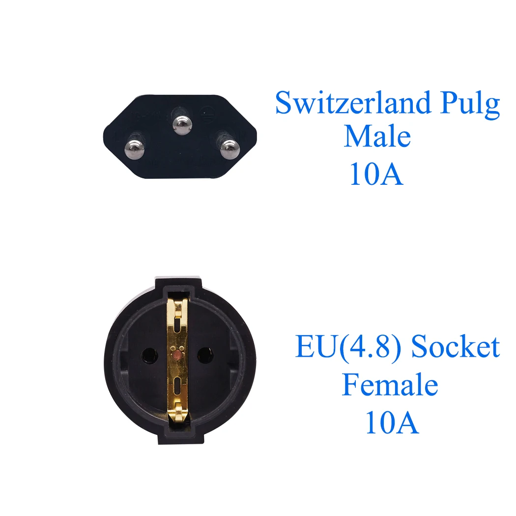 JORINDO CH в ЕС, 3 pin Swiss socket adapter Swiss EU немецкая штепсельная вилка адаптер конвертер Вилка WA-0181 Swiss вилки переворачиваются во французские вилки