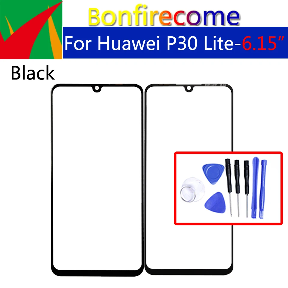 Сенсорный экран 6 15 дюйма для Huawei P30 Lite передний Внешний стеклянный объектив Nova 4E