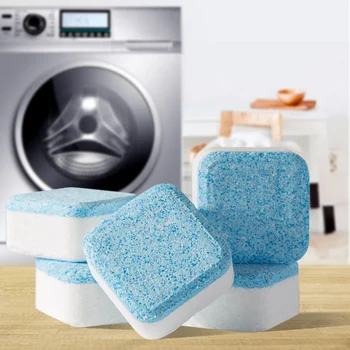 

Solid Washing Machine Cleaner, 12 Count Washer Decontamination Cleaning Detergent Effervescent Tablet Washing Machine Cleaner